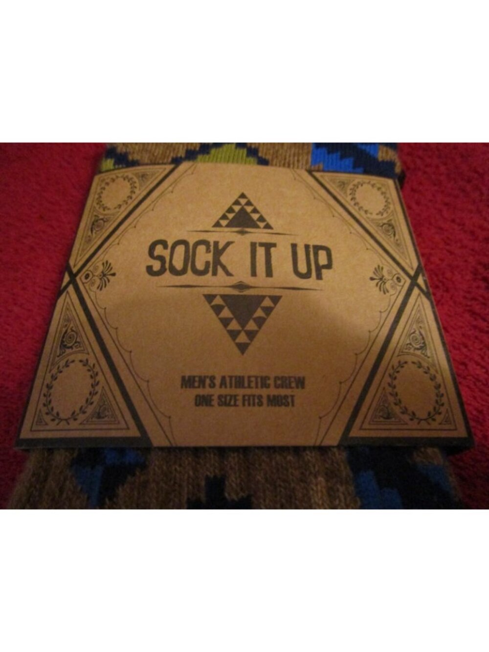 Sock It Up Men’s Athletic Crew Cotton Socks 1 Pair Fits 8-13 Shoe Urban Call - Picture 3 of 4